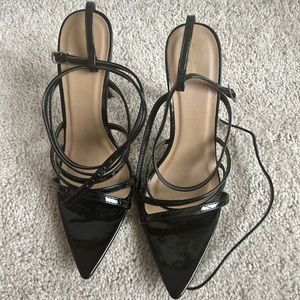 Pretty little thing strap up sandals